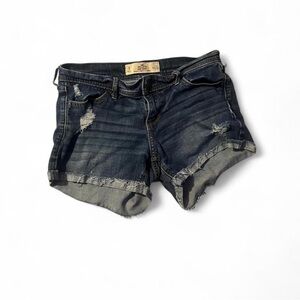 Hollister Dark Blue Jean Shorts